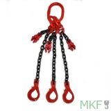 3-Strang Kettengehänge mit Sicherheitslasthaken 7-8