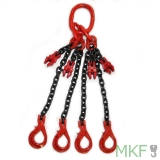 4-Strang Kettengehänge mit Sicherheitslasthaken 13-8